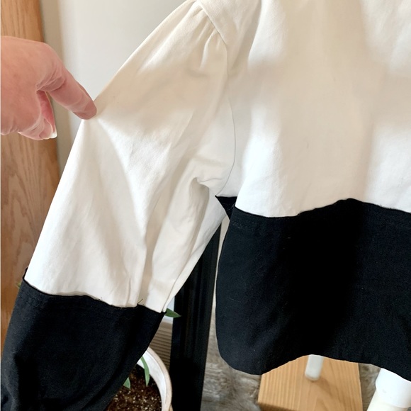 HYFVE Black & White Colorblock Cropped Jacket - Picture 2 of 5